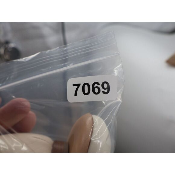 AGL Womens Monika Ballet Flat Size 39.5 9.5 Ivory Leather Cap Toe Dress Shoe - Picture 10 of 13